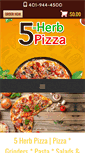 Mobile Screenshot of 5-herbpizza.com